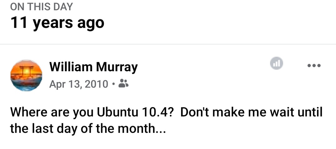 WillAMurray's tweet photo. @ubuntu and I go way back. All the way to 4.04 actually. That's loyalty.
#Ubuntu #infosec #BestOS https://t.co/Oliccyoxbi