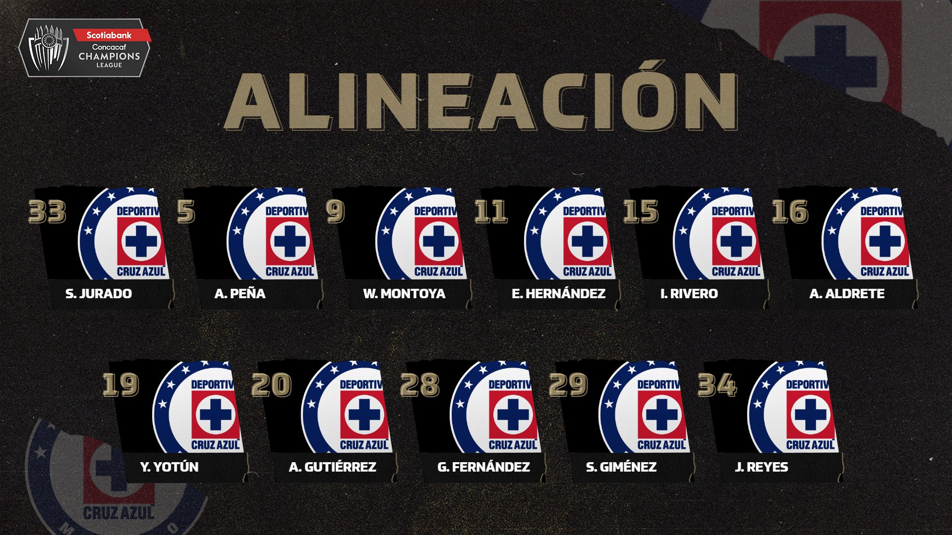 Alineación de Cruz Azul vs Arcachaie por Concacaf Liga de Campeones