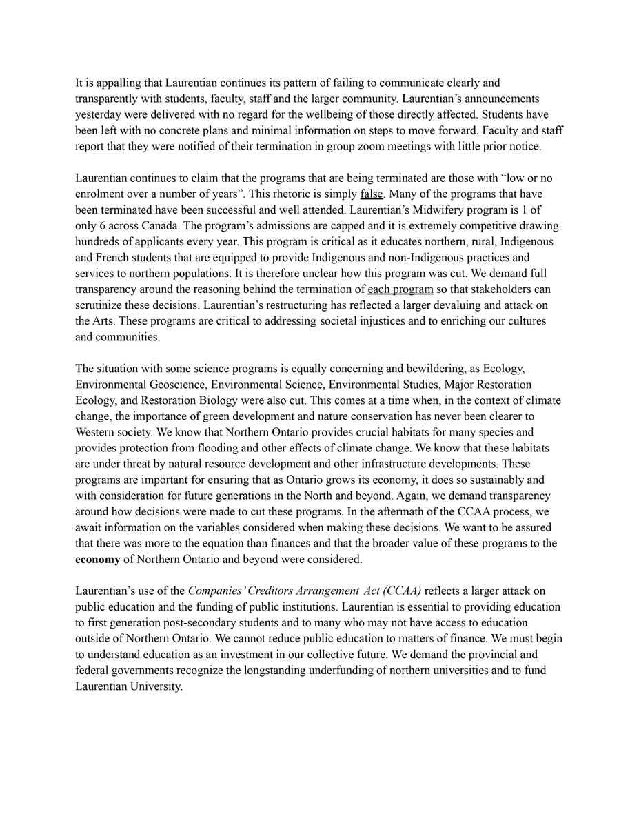 LaurentianISWK's tweet photo. A Statement of Solidarity from the Indigenous Social Work Student Council. Please share widely.

All links are available here: https://t.co/Yn59o9Xtlz https://t.co/SW7Iqs9zfj