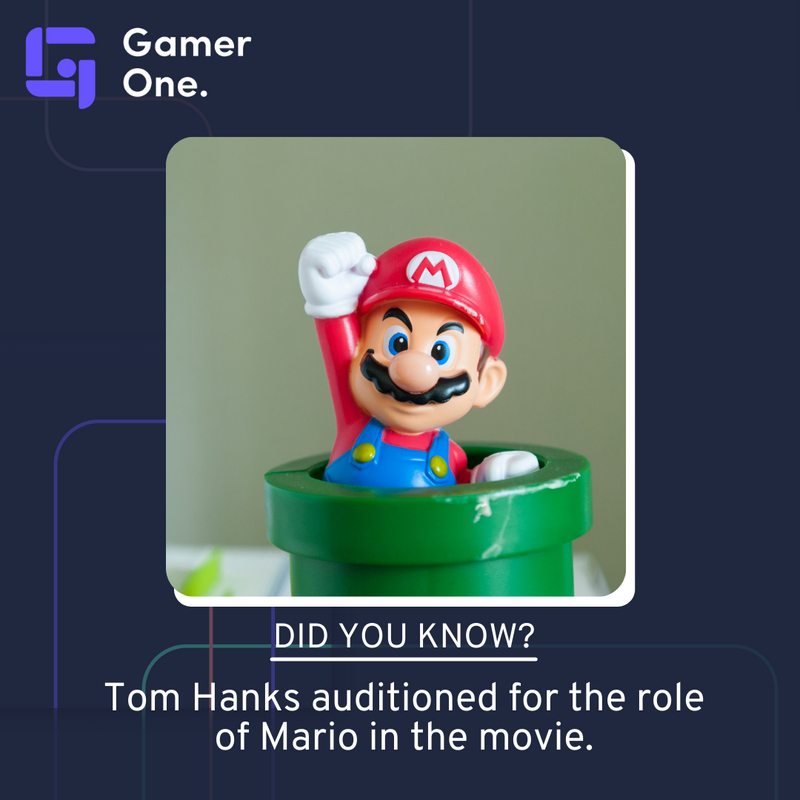 WeAreGamerOne's tweet photo. 📽You might have already known Super Mario Bros was the first video game to be made into a movie. But did you know that an up-and-coming actor named Tom Hanks auditioned for the role of Mario?
#GameOne #GameTrivia #TriviaFact #SuperMario #Nintendo #Gamers https://t.co/3Gvv517PTU