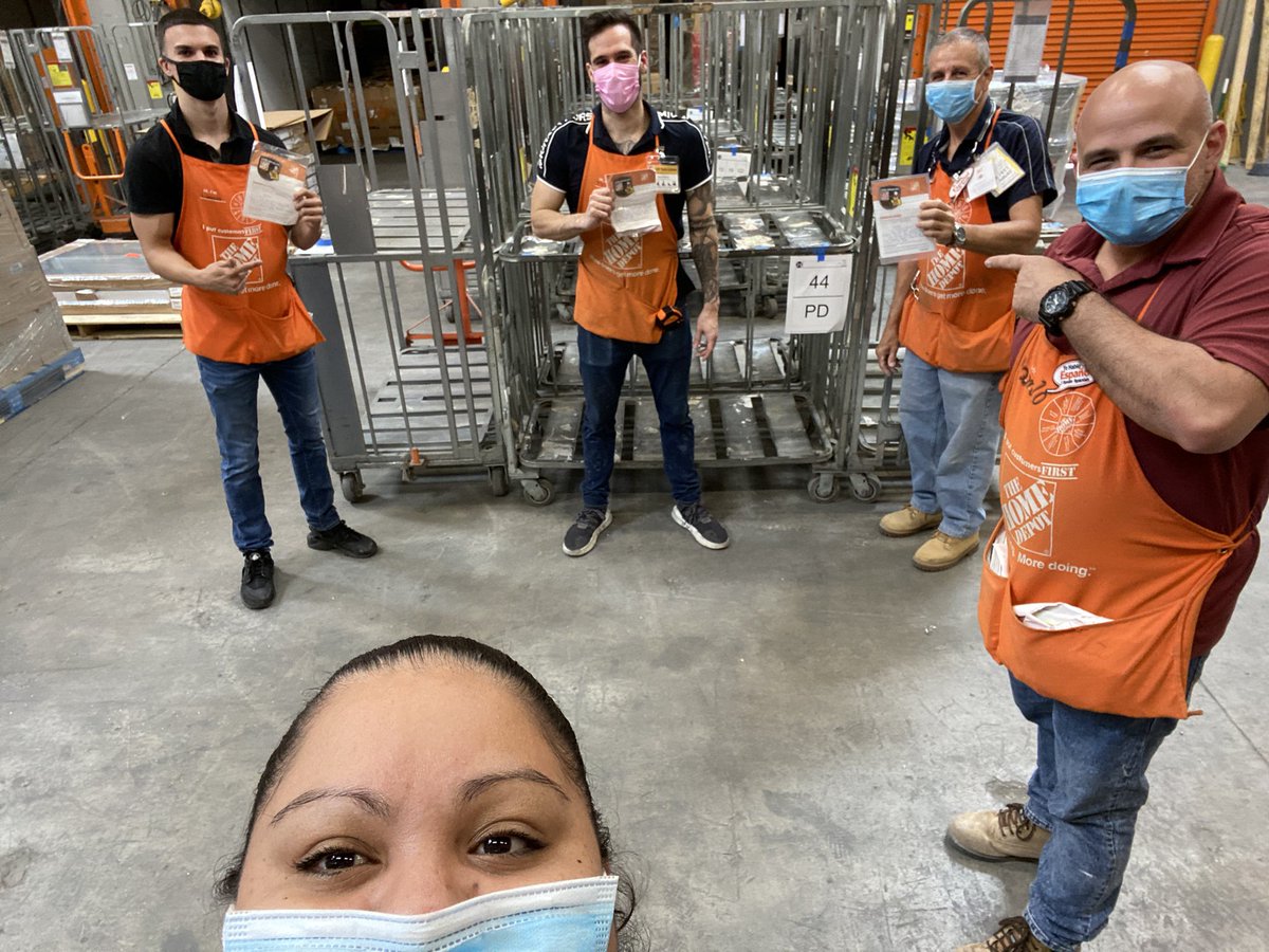 Recognizing Juan Rosabal ,Ivan Martin  and Lorenzo Machado for their great job and customer service by keeping Flooring department in good standing