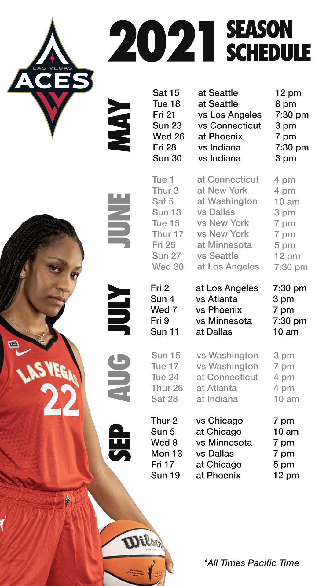 Las Vegas Aces on Twitter "𝗙𝗨𝗟𝗟 𝟮𝟬𝟮𝟭 𝗦𝗘𝗔𝗦𝗢𝗡 𝗦𝗖𝗛𝗘𝗗𝗨𝗟𝗘 You ready for