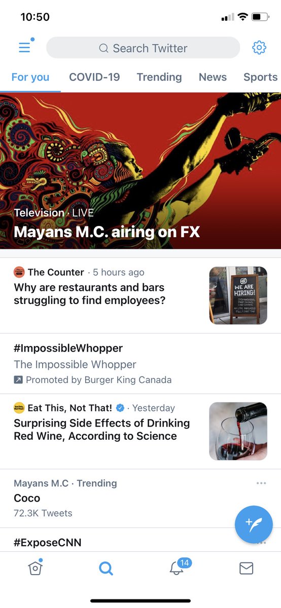 Coco is trending again!! I guess <a href="/CabralRichy/">Richard Cabral</a> is a big fan favourite 🥰 <a href="/MayansFX/">Mayans MC</a> #MayansFX #MayansMC