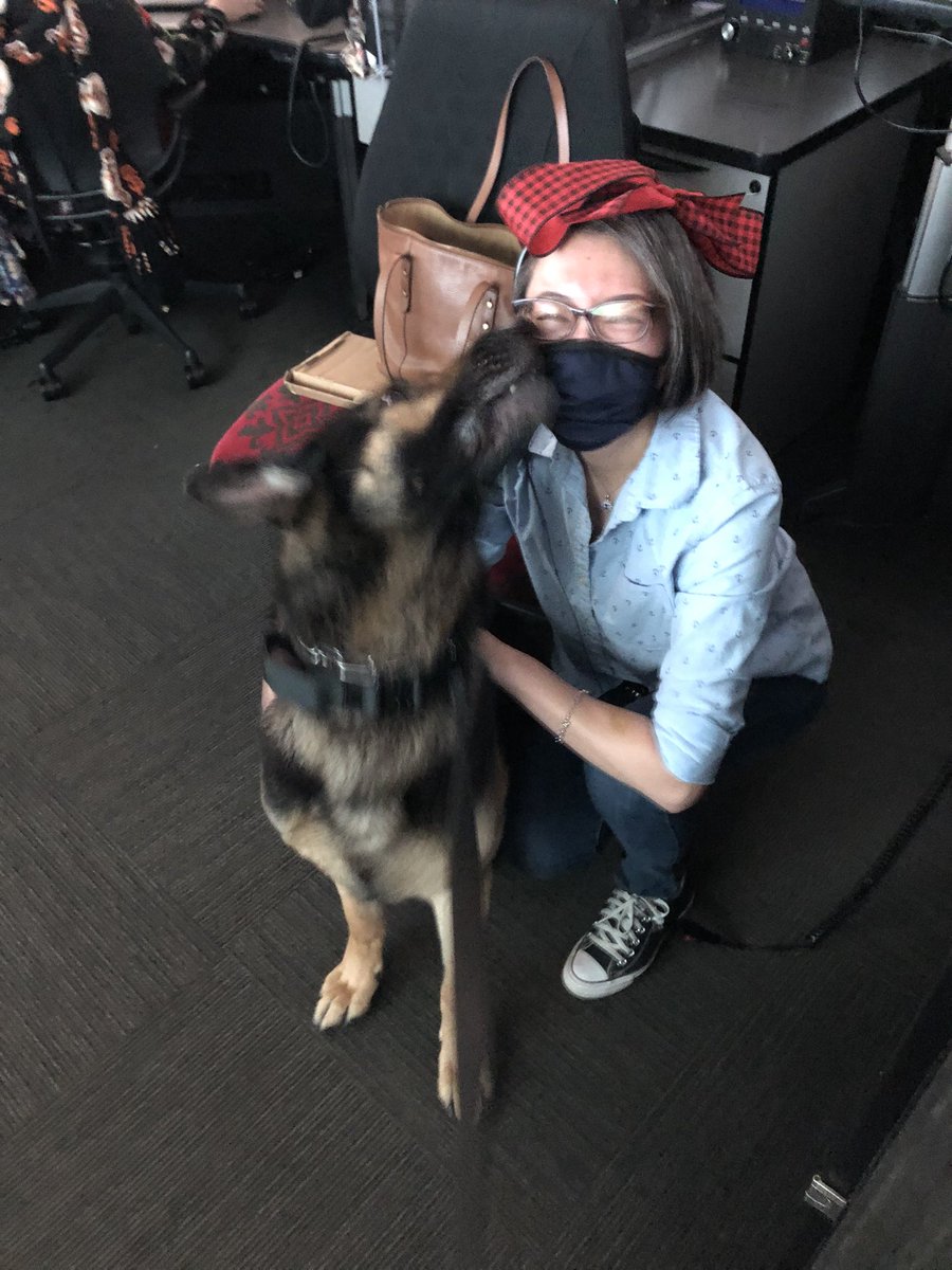 SFFDPIO's tweet photo. -#SFFDK9XORO Stopped by @SF_emergency Dispatch Center today to say thank you and happy #DISPATCHERSWEEK to our exceptional First responders! https://t.co/2OCRjYE4AV