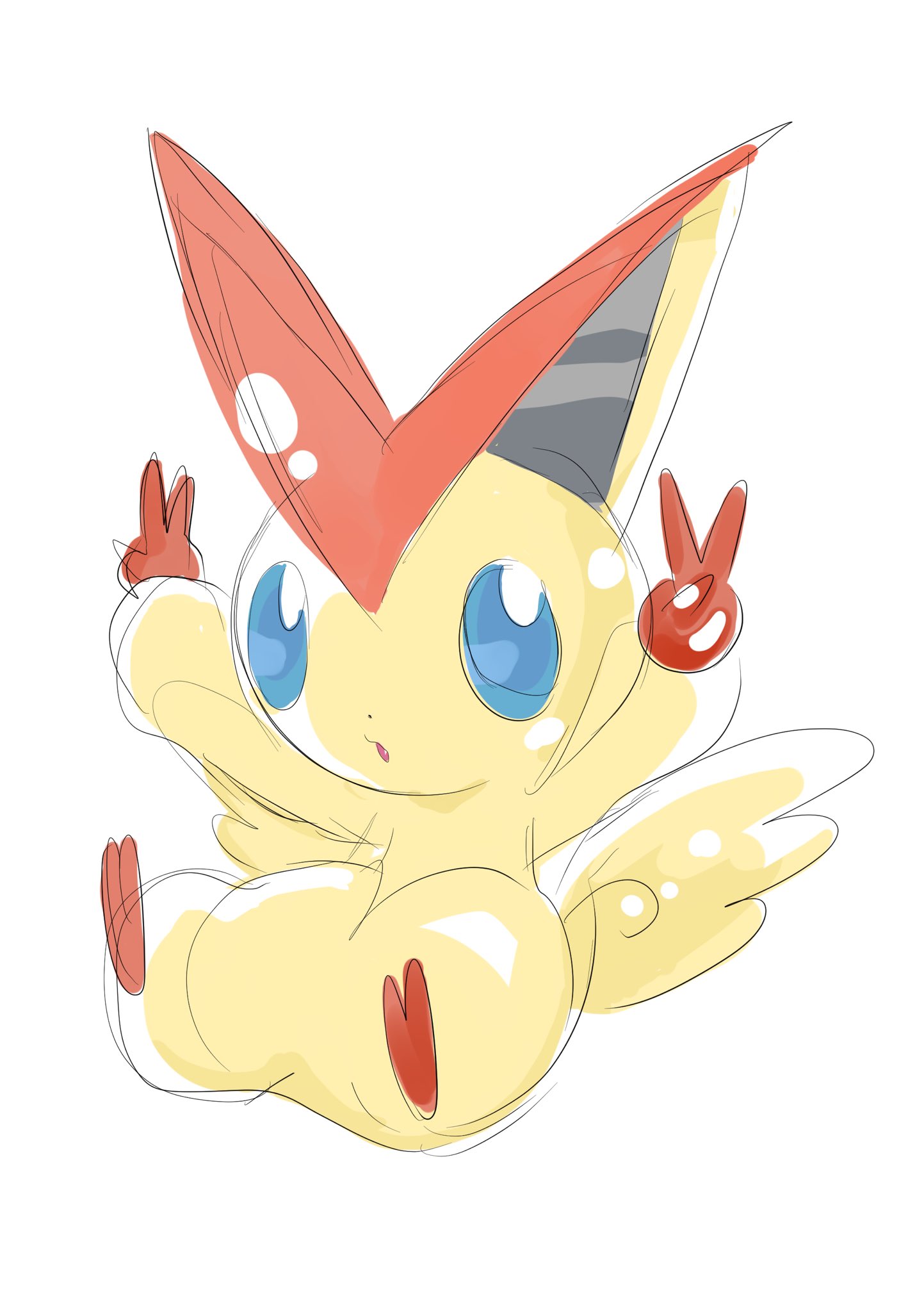 らくがきしたがり屋 修羅 余裕ナッシング泣 1日1ポケモン ポケモン ポケットモンスター Pokemon らくがき1日1ポケモン 1日1絵 らくがき イラスト Victini 494 ビクティニ T Co 7u2xfou3p4 Twitter