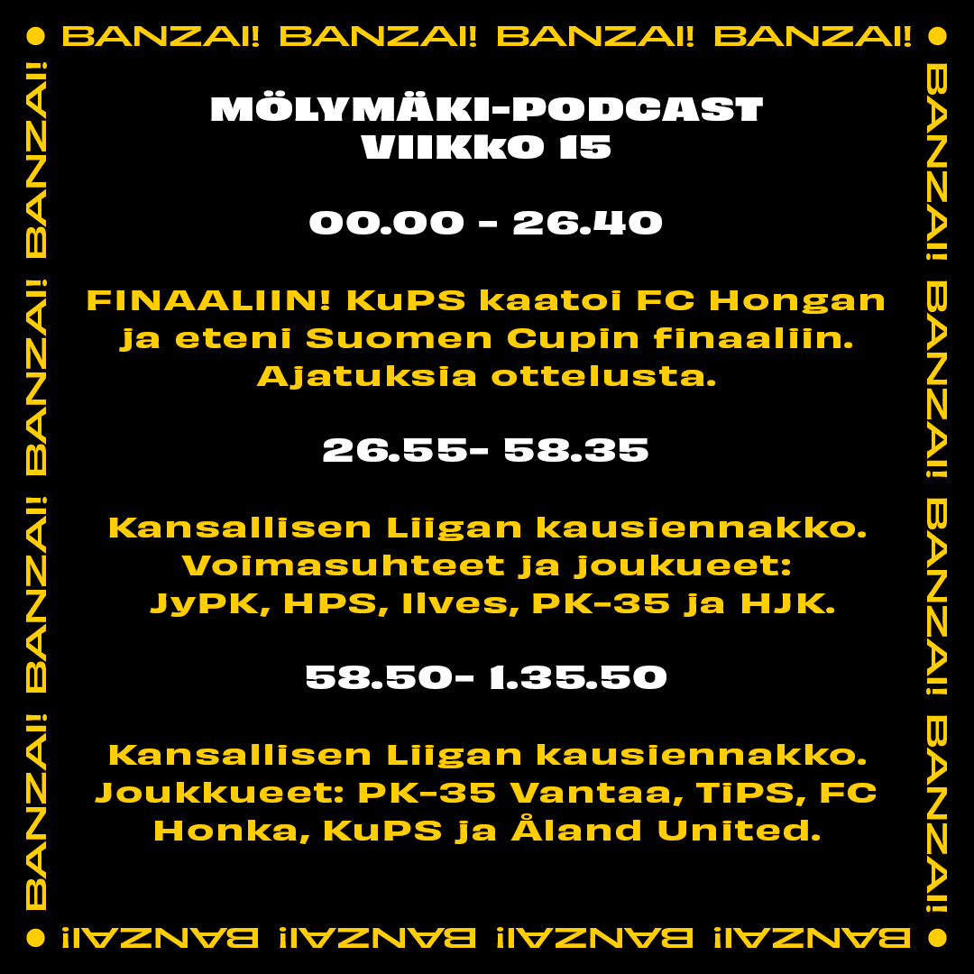 Kuopion Palloseura A Twitter Taman Viikon Molymaki Podcast Tarjoaa Otteluanalyysin Voitokkaasta Suomen Cupin Valieraottelusta Seka Kansallisen Liigan Kausiennakon Kuuntele T Co M3ihfrjbux Kups Suomencup Kansallinenliiga