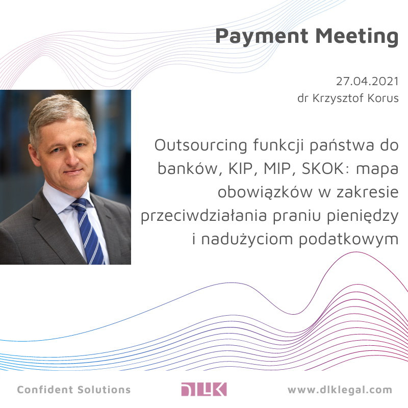 dlklegal's tweet photo. 27.04.2021 zapraszamy na @PaymentMeeting. Wystąpienie dra Krzysztofa Korusa zostało zaplanowane na godz. 13:40.
Program: https://t.co/ExgyNGIcdy

#paymentmeeting #fintech #finanse #outsourcing #kip #mip #skok https://t.co/vlaUu0BYAp