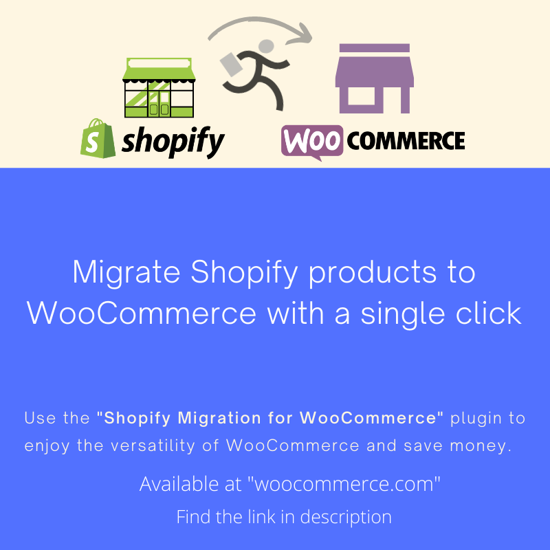 samiullahtarar6's tweet photo. Migrate from #Shopify to #WooCommerce with this powerful tool backed by our customer support team.

https://t.co/LsAtJQr84h

#woocommerce #shopifyexperts https://t.co/JHRxNmk2SI