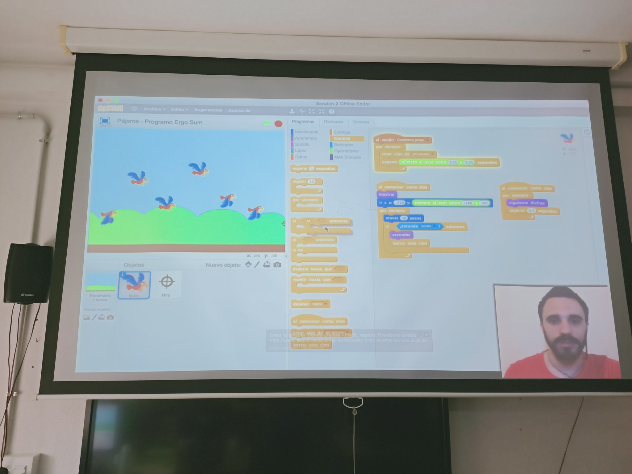 Tutoriales - Videojuego de Flappy Bird programado con Scratch 2.0