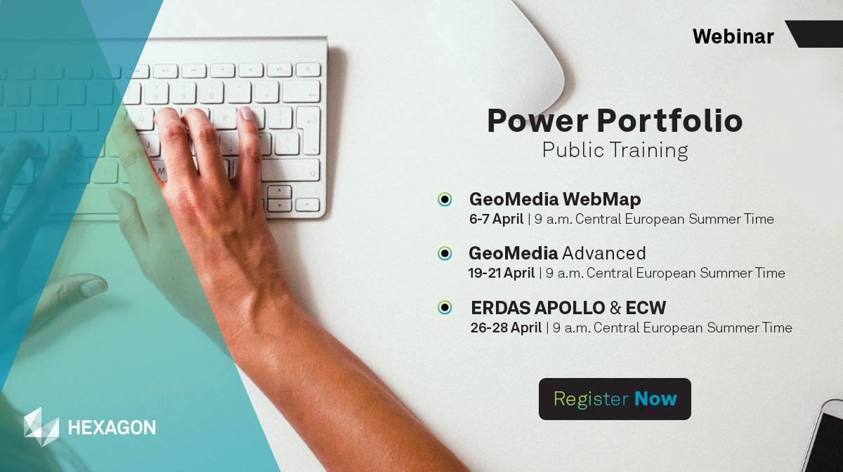 HexagonSIG's tweet photo. Don't forget to register for our Power Portfolio training for hands-on experience creating #geospatial workflows and work products. https://t.co/R8u01GCvud https://t.co/vXr9AWrb7o