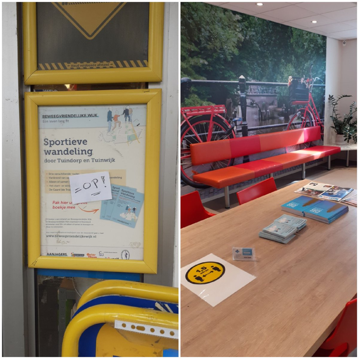 Zo, die waren snel weg! Gelukkig zijn de boekjes met sportieve wandelingen in Noordoost weer aangevuld. Je kunt ze vinden bij het GZC Prinsenhof en bij winkeliers in de Gaard en aan de Jan van Galenstraat. Veel wandelplezier!