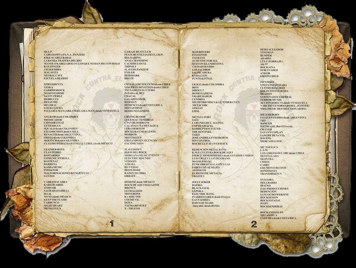 reincidentesofi's tweet photo. Aquí una lista provisional de los grupos que se han sumado al manifiesto de Rock contra el fascismo. Podéis incluiros en @Rockcontraelfa1 https://t.co/0WPc24XypR