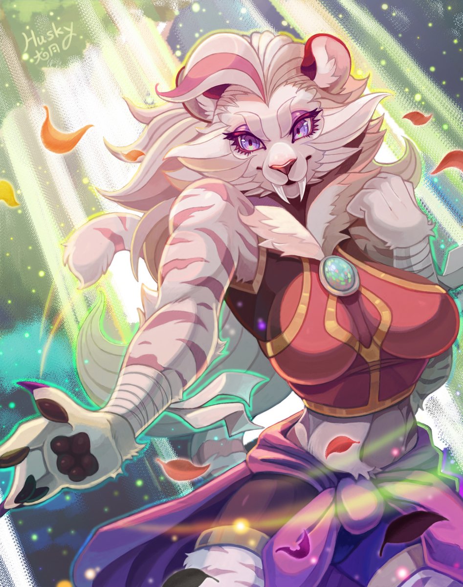 syuriusuhusky's tweet photo. 牙の勇士【オパール】。
(Opal, the master of battle)🐯👊 https://t.co/Vu4iTOlNrV