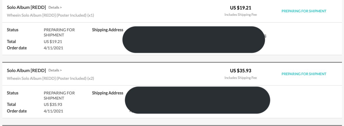 tzexin0616's tweet photo. #XinProof #XinUpdate
📍Whee In Redd Album
All albums have been placed on Ktown4u, My Music Taste, Bizent and Makestar accordingly.
Shipping from each website might be differently.
Hope for your understanding in order to wait the album to arrive 🙏🏻 https://t.co/2BA8Nak25X