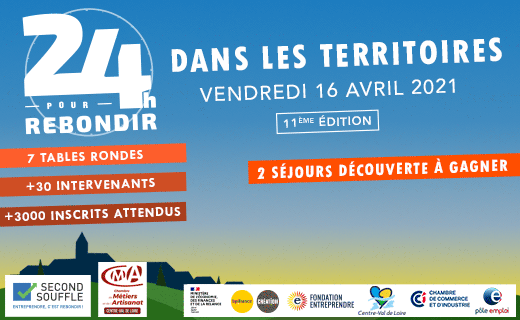 🗓️ Rendez-vous ce vendredi pour l'événement #24HpourRebondir sur le thème : « Rebondir dans les #territoires », avec <a href="/1SecondSouffle/">Second Souffle</a>. 
🔉 Avec l'intervention de Bernadette Sozet, déléguée générale d'Initiative France ! 

Infos et inscriptions 👉 secondsouffle.org/24h-pour-rebon…
