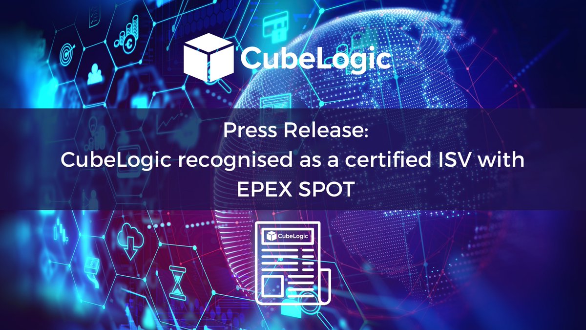 Cube_Logic's tweet image. Press Release: CubeLogic recognised as a certified ISV with EPEX SPOT!
cubelogic.com/2021/04/14/cub…