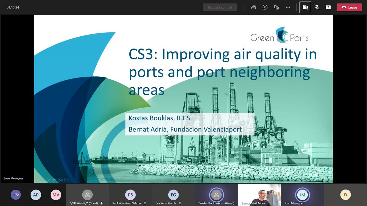 ISENSE_GROUP's tweet photo. Happening now! I-SENSE Group's PM Kostas Bouklas at the online event on Environmental Sensor Network and IT Platform Engineering of @greencports, presenting our research work on #AirQuality in #futureports operations. #EnvironmentalPerformance #Sustainability #H2020 https://t.co/p7M8EnPlp7