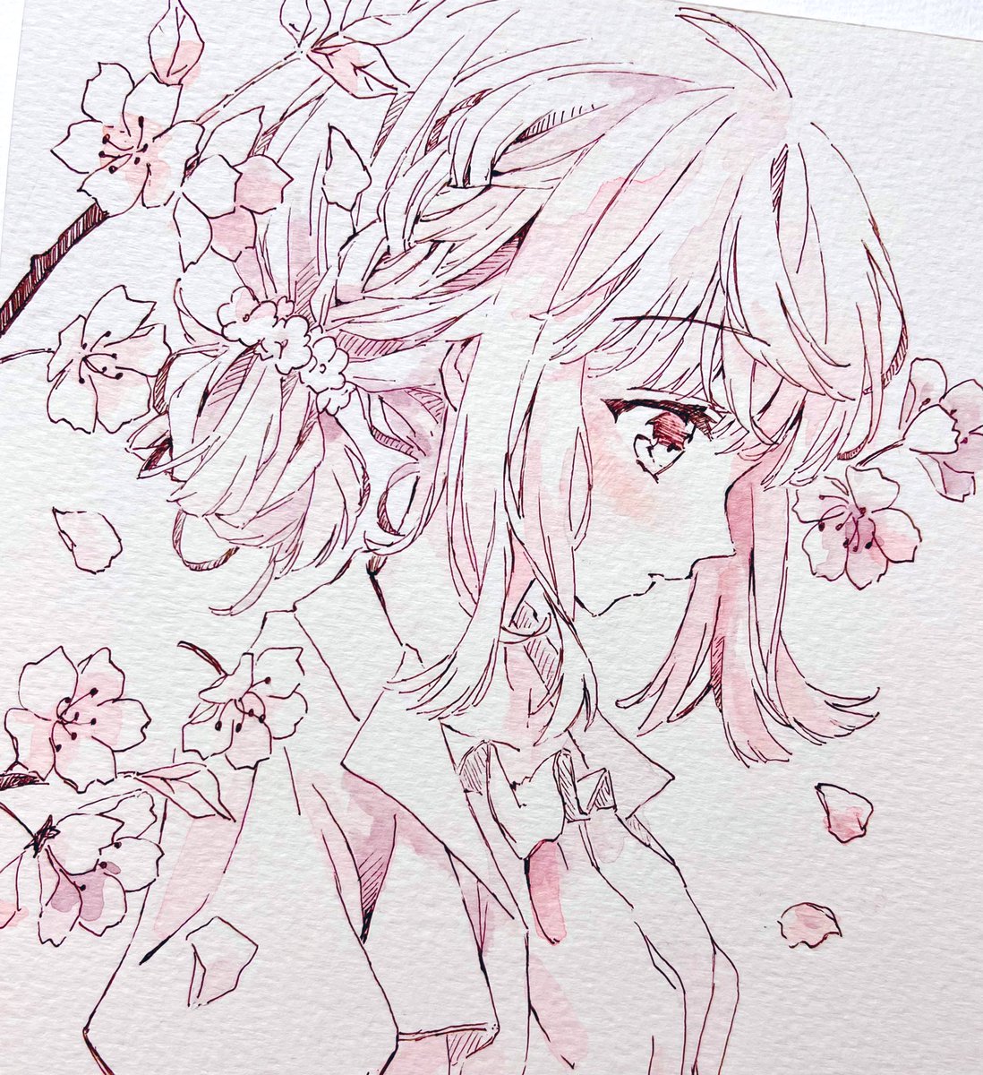 ボールペン×水彩 」|優子鈴(ゆこりん)◇初画集4/24のイラスト