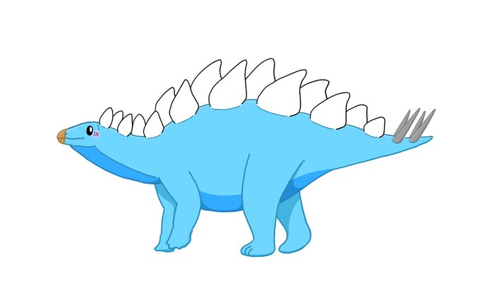 ステゴサウルス イラスト かっこいい