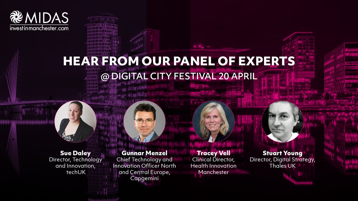 📆‘Manchester–the city region accelerating digital transformation to drive growth’

As a Partner Sponsor of <a href="/DigitalCityFest/">Digital City Festival</a>, MIDAS is proud to be hosting the Digital City Festival Keynote Session on Tuesday 20 April🏙️

Register for your free place here👉 bit.ly/DCFmvmInv
