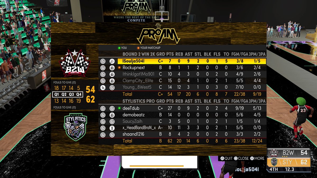 GG to Bound 2 Win in @lSoulja504l @TPL2K <a href="/Stylistics2k/">Stylistics</a>