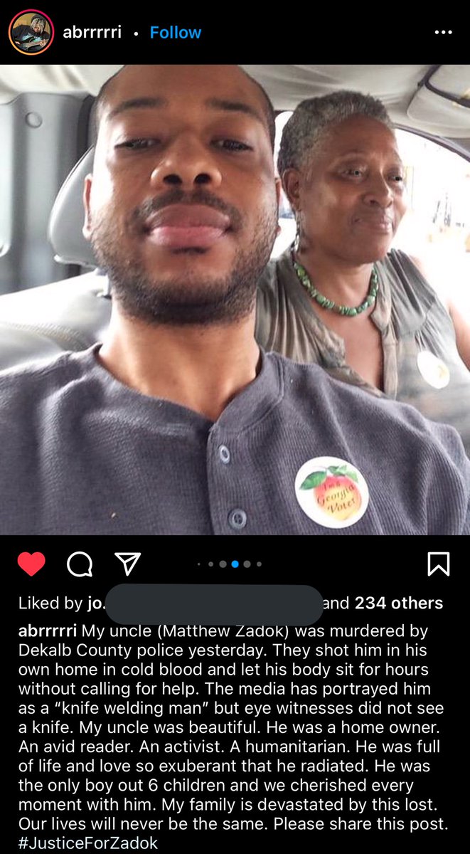 ritikkamasala's tweet image. dekalb county shot a Black man yesterday: Matthew Zadok, and i’m not seeing anything about this, please share (pictures and captions via his family’s ig) #justiceforzadok