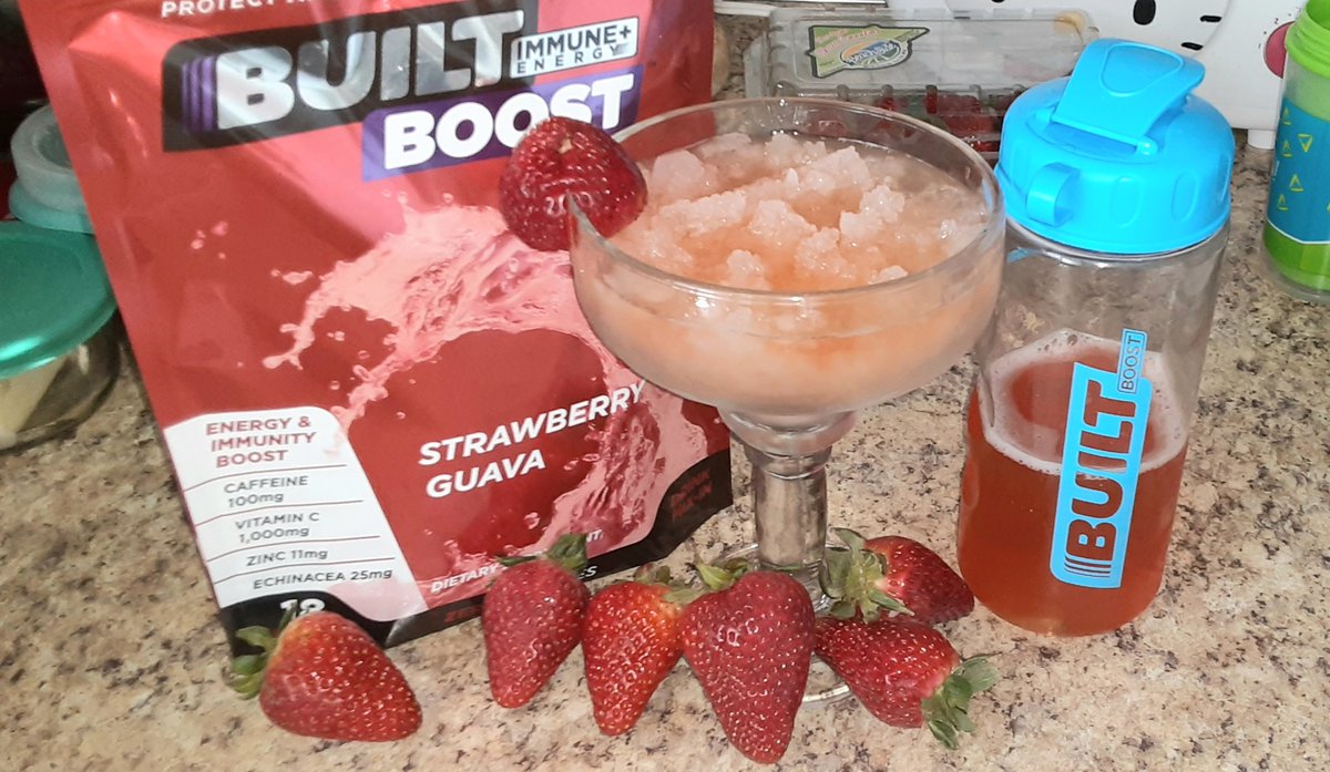 candancebrewer's tweet photo. New Strawberry Guava Boost is Amazing! 🍹
Immune+ 100mg of Caffeine, 14 daily vitamins and minerals and No Sugar!🍹
Blended with some ice and lime, make an AMAZING Margarita. @bar_built
Use my link to save 10% https://t.co/japnT0tSQE🍹
#BuiltTropicals 
#Imbuilt 
#BuiltBar https://t.co/TL4sLovTUO