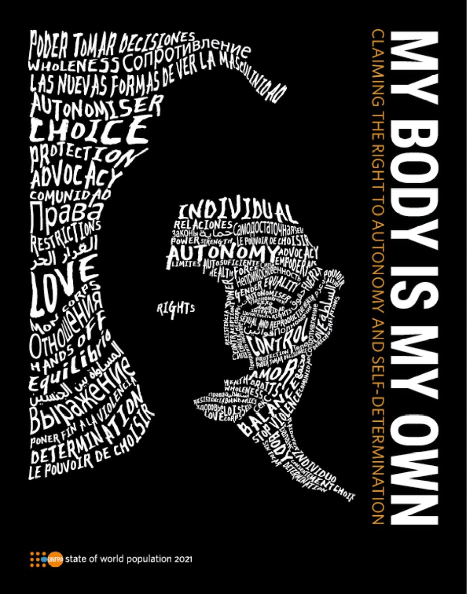 #MyBodyIsMyOwn.

A rallying cry at the heart of our global flagship #StateOfWorldPopulation report - the first-ever <a href="/UN/">United Nations</a> report on bodily autonomy as a fundamental human right for all, with a focus on women and girls.

Access the interactive version here: 
unfpa.org/SOWP-2021