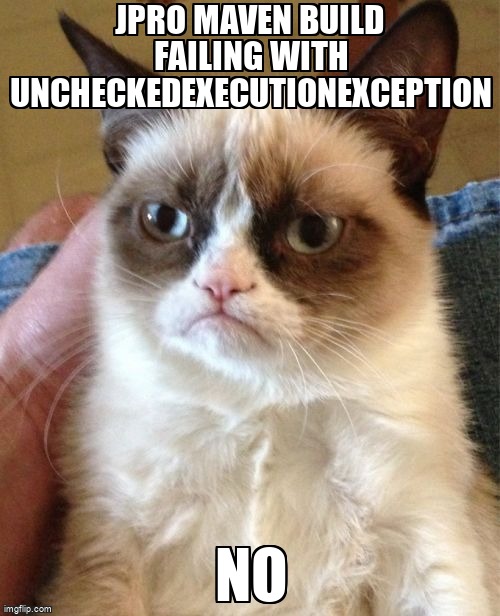 overflow_meme's tweet image. JPro Maven build failing with UncheckedExecutionException stackoverflow.com/questions/6708… #maven #pomxml #java #javafx