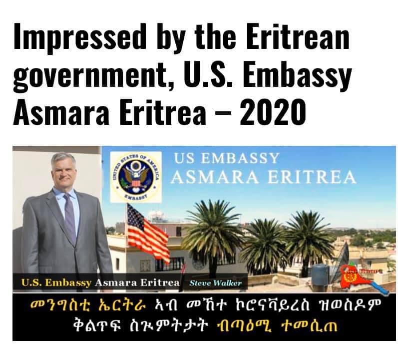 “I am impressed at the responsible, timely measures that have been taken by the Eritrean government”
U.S. Embassy in Asmara
✊✊✊🇪🇷🇪🇷🇪🇷✊✊✊ #EritreaPrevails
#EritreaShinesAt30
#TplfLies
#EU #US #UN @POTUS45 https://t.co/T3vFckySAZ