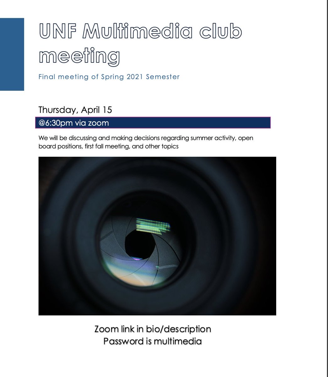 UNF Multimedia Club tweet media