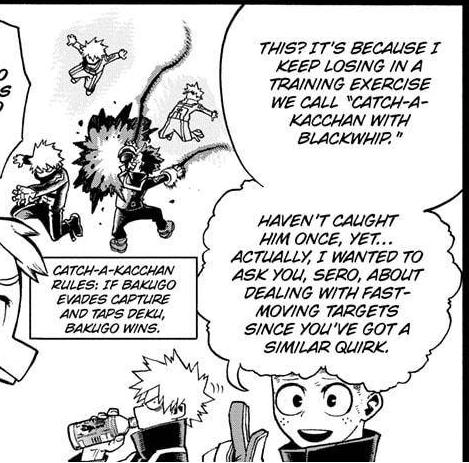 He helped him get stronger, he wants him to win, he likes the challenge but he's also aware of the power imbalance. "Bakugo is angry bc Deku should be weak forever!" what is this vol 2? He'd only be mad at himself if he can't dominate his new power to keep up. https://t.co/KPdYwCnxUP 