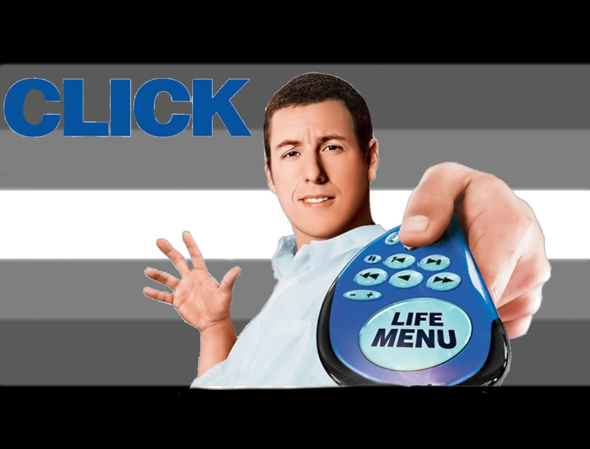 Adam Sandler from Click does a little trolling! 