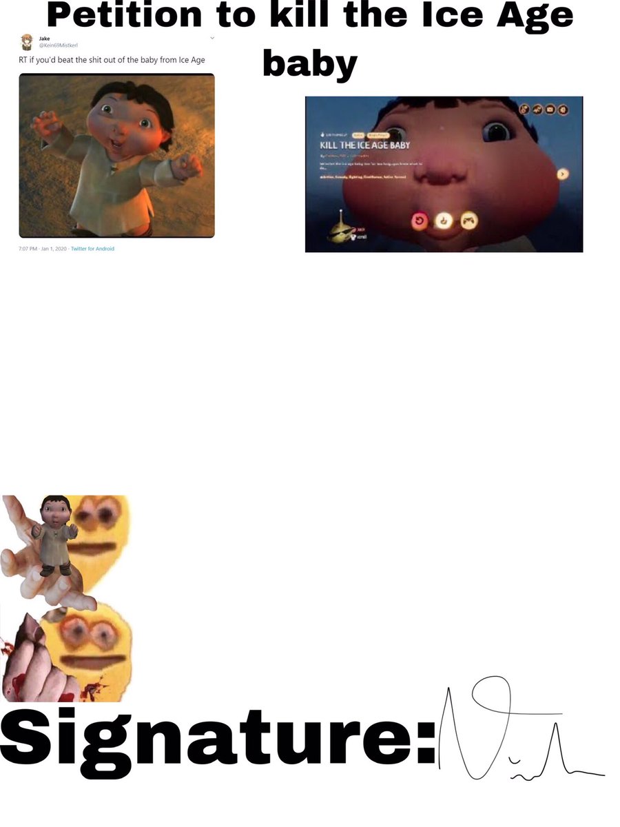 astro_animee's tweet photo. Petition to kill the ice age baby https://t.co/94wSSh6qWQ