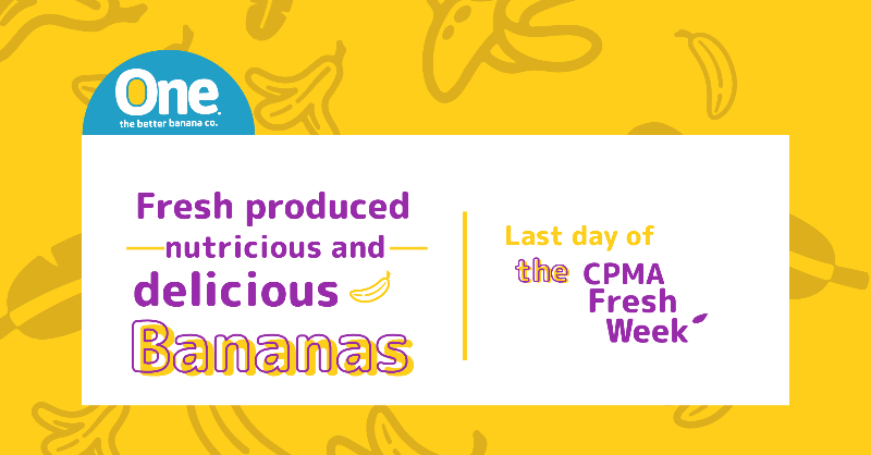 ONEBananas's tweet photo. Last day of the @CPMA_ACDFL Fresh Week!
Visit our virtual Booth to learn more about One Banana Co. https://t.co/PIT4spRduz

#CPMA2021 #Freshproduce #Fruitsandvegetables #OneBanana