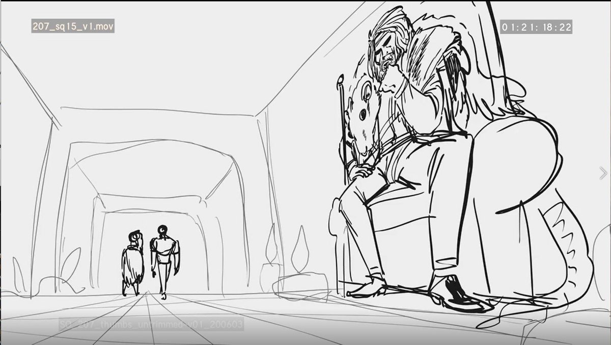 I think the script for this episode just said that this was supposed to be a heroic mural of Tim or something like that, so I decided to do a King Conan homage and apparently it went over really well because they added it to a bunch of other shots hahaha 