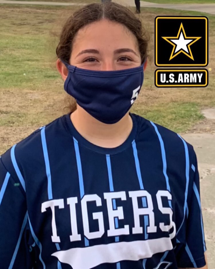 Riosportslive's tweet photo. Rio Sports Live recognizes its US Army player of the game. Corpus Christi Carroll’s Aylah Mata was 5 for 5 from the plate with three doubles, an RBI and scored four runs in a 15-2 win over Corpus Christi Veterans. #RSLSoftball https://t.co/NKG3ZaNk1q