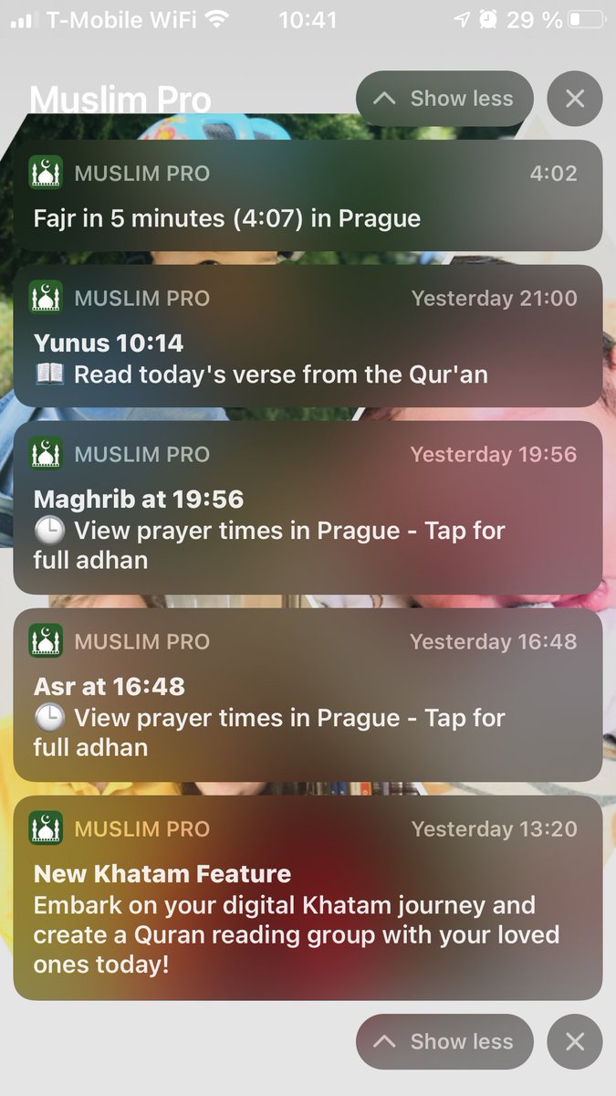 Pro App on Twitter: "@EqraStehlikova Salam, the Adhan will stop playing if there's any other or when you the notification tab down on your Phone. We're truly sorry