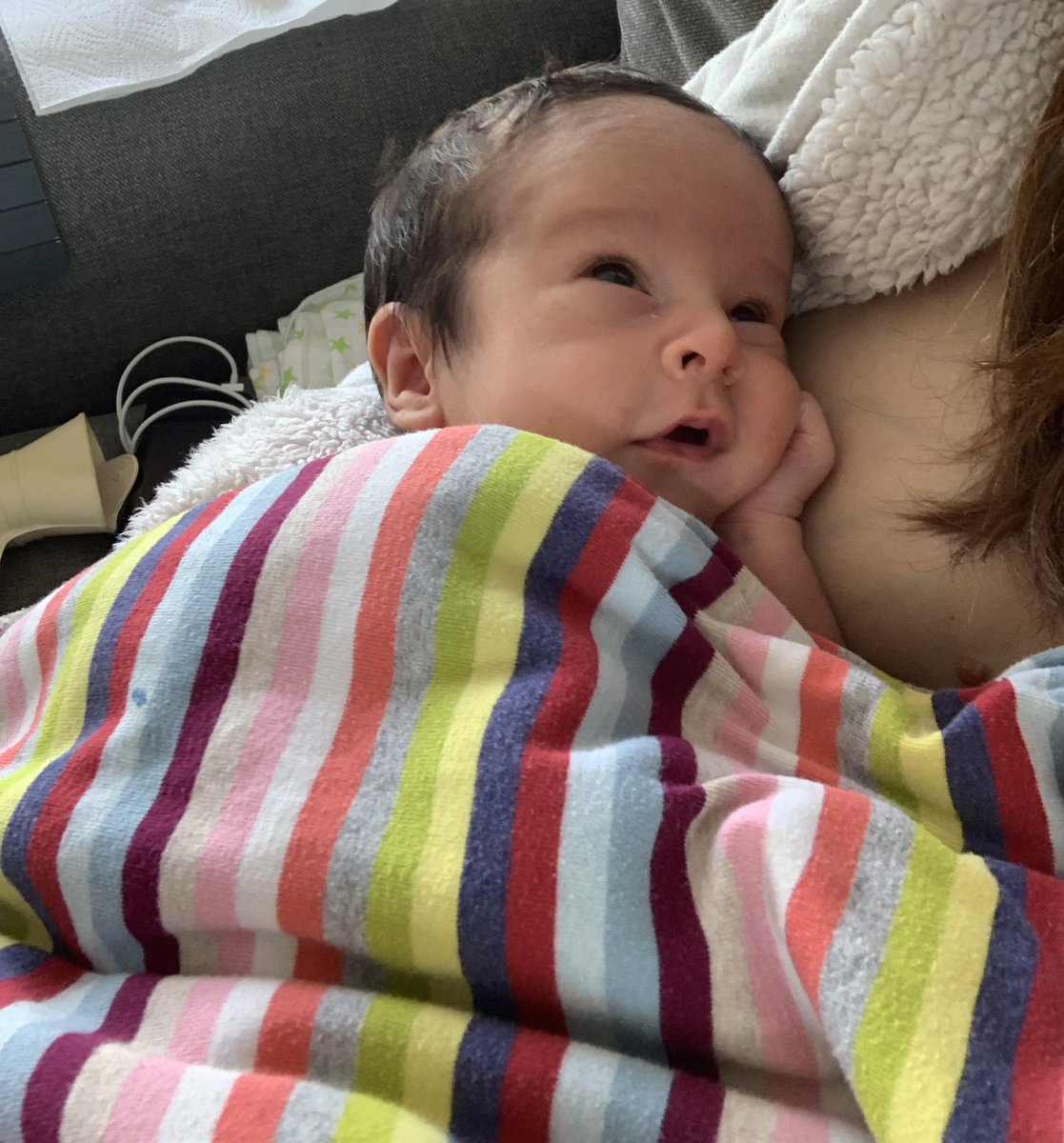 NicolaAyton's tweet photo. Over the next few months, I’ll mainly be hanging out with this guy 😍 Forever grateful to my @CUH_NHS colleagues for their support and good vibes over the last nine months even in the midst of the pandemic 💙💙💙 https://t.co/W3qTXKC5gL