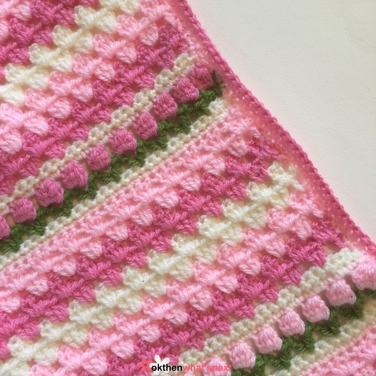Happy #internationaldayofpink! 💕 How could I not share my tulip granny stripe baby blanket again to celebrate all things pink?! 😊 my #crochet pattern is available for instant download in my #Etsy shop
-
etsy.com/uk/shop/OkThen… 

#earlybiz