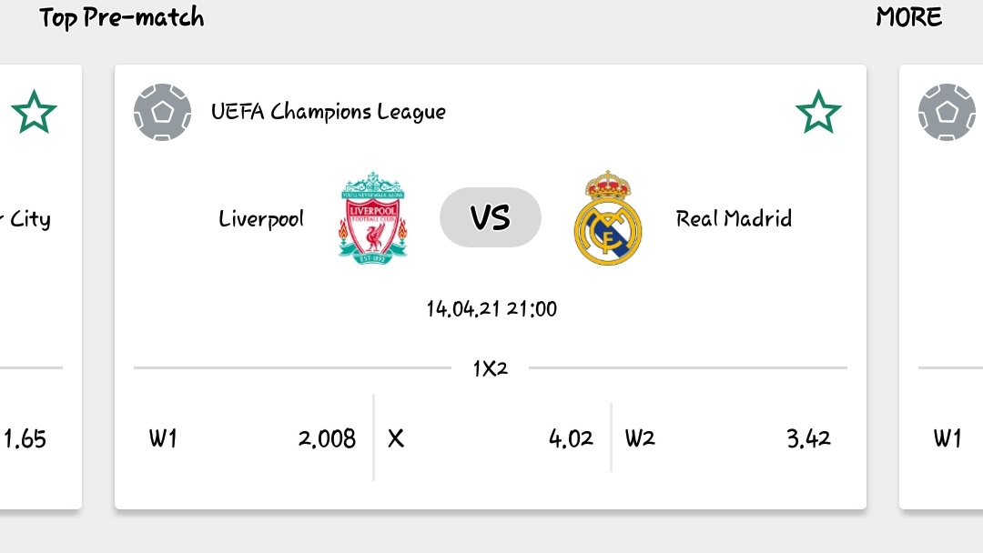 Champions league continues as Liverpool host Real Madrid today, will Real Madrid keep up with their winning run or will Liverpool get a comeback. Bet on BetWinner now or click this link to register using the promo code TOOLZBABE to get up to #100,000
Link: bit.ly/3cU9ubG
