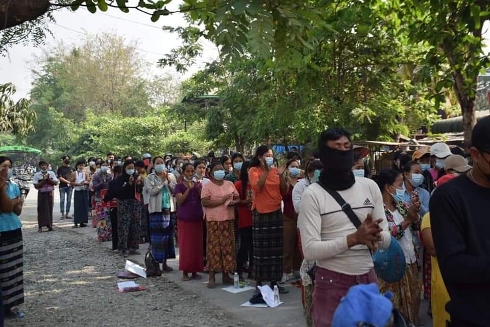 sU5wVpQxMM55d6s's tweet photo. Thirty people were killed during the Spring Revolution, but the Kale Township, Sagaing Region, was able to go on strike today. #WhatsHappeningInMyanmar #Apr14Coup #CondemnDeathPenalty https://t.co/s22foAHs0d