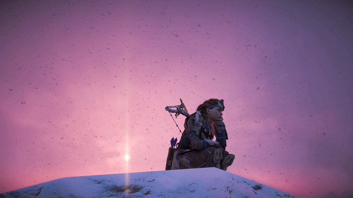 Went mountain climbing #HorizonZeroDawn #hzd #photomode #ps4 #ps4photomode  #virtualphotography #aloy