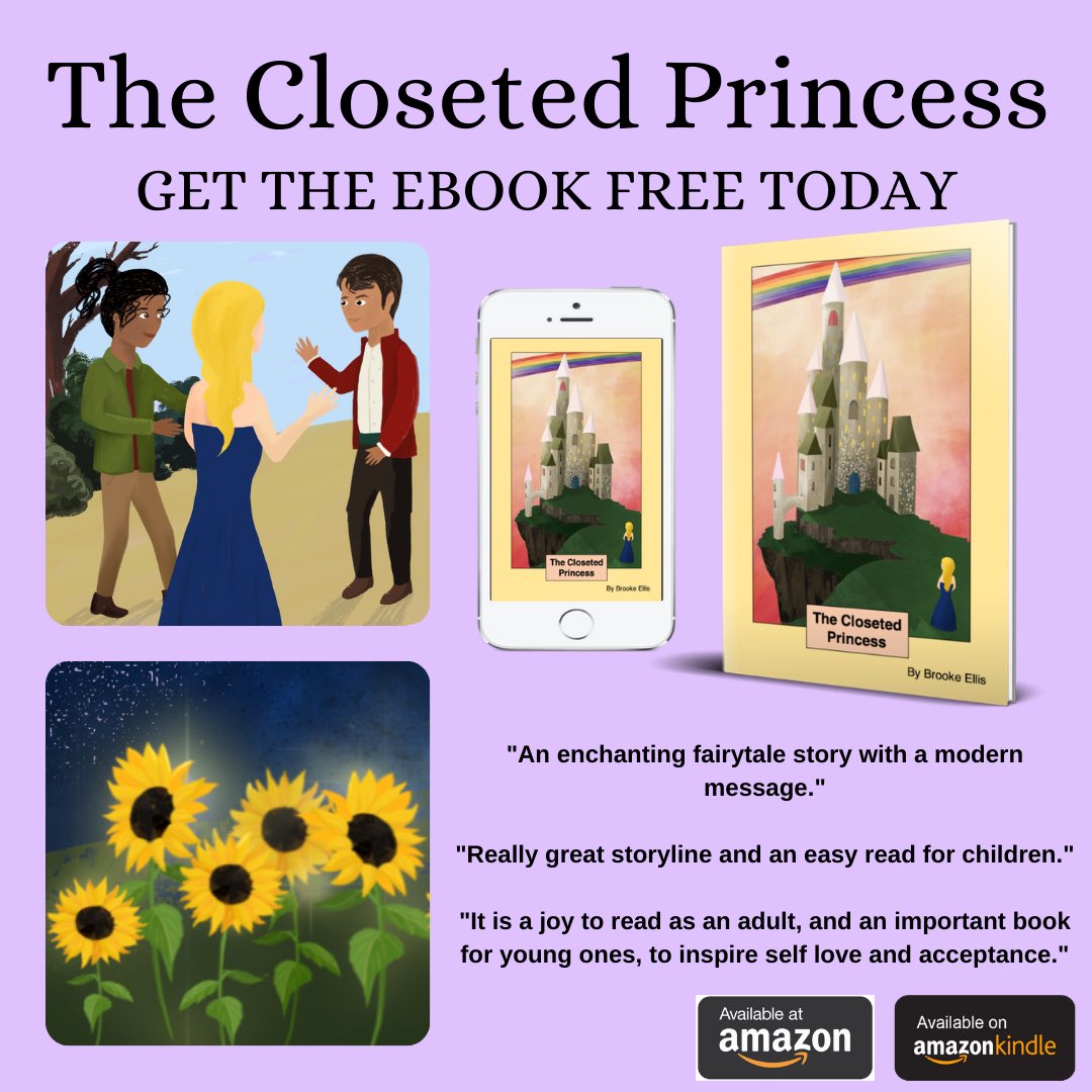 To celebrate 1 year since publishing my first book, ‘The Closeted Princess’ ebook is available for FREE over the next 24 hours! 🎉

mybook.to/TheClosetedPri…

Please check it out and share! 🌻

#WritingCommunity #booklovers #CHILDRENSBOOK #kidslit #Kindle #lgbtbooks #amazonbooks