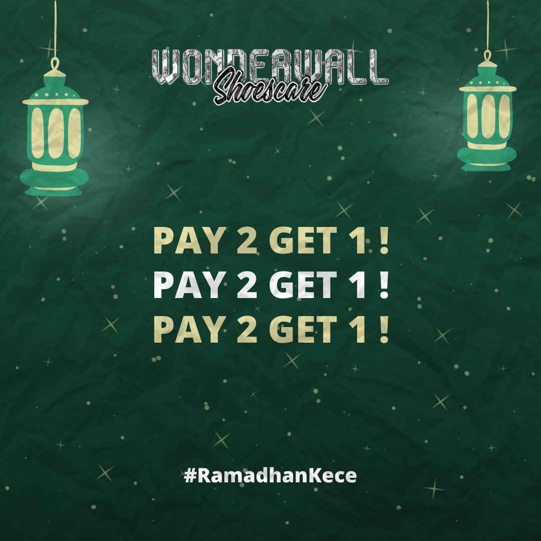 WShoescare's tweet photo. Ramadhan Kece !

Let's go teman-teman, jangan sampai kelewatan promo edisi ramadhan kece dari kami yaaa🤞🏻

Cuci 2 pasang sepatu free 1 pasang sepatu

Promo berlaku mulai tanggal 13 April 2021 sampai 12 Mei 2021

#keepitclean https://t.co/bNT3jDlwnO