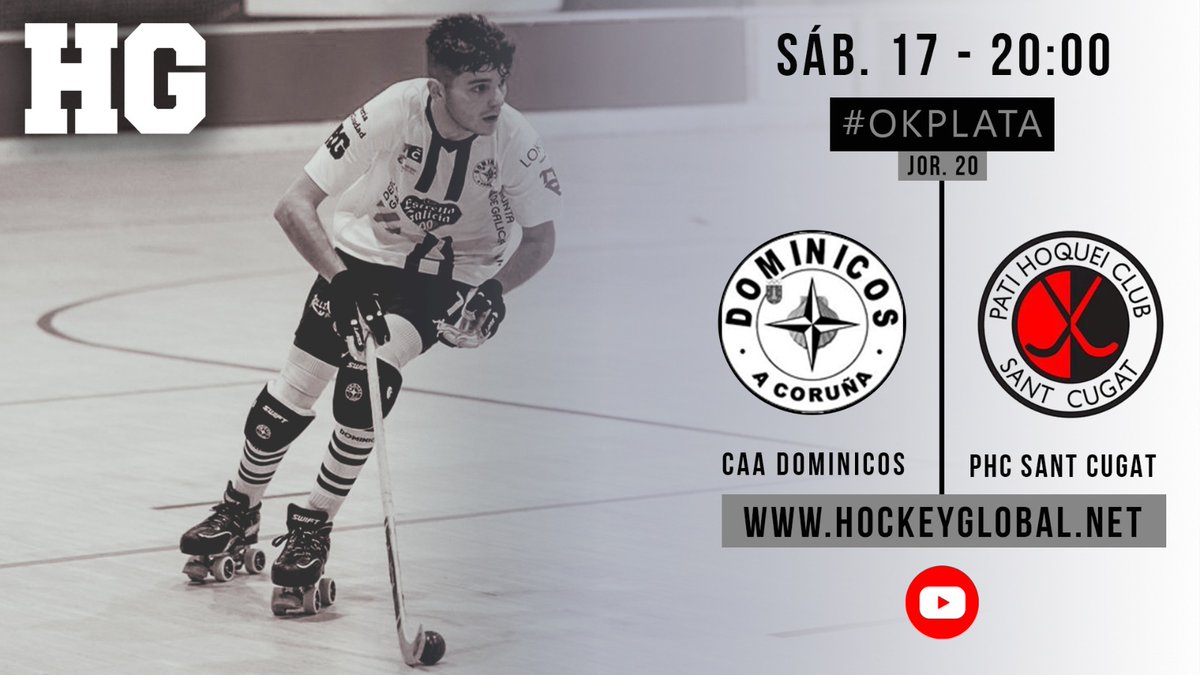 Hockey Global (@hockeyglobal) on Twitter photo Recordad que este sábado , a las 20 h., tenemos nueva cita con la #okplata ,con el partido de la jornada 20 entre el <a href="/CDominicos/">Club A.A. Dominicos</a> y el <a href="/phcsantcugat/">Solideo Patí Hoquei Club Sant Cugat</a>
En directo en nuestra web, hockeyglobal.net
¡Os esperamos a todos! 🙌🏽 Recordad que este sábado , a las 20 h., tenemos nueva cita con la #okplata ,con el partido de la jornada 20 entre el <a href="/CDominicos/">Club A.A. Dominicos</a> y el <a href="/phcsantcugat/">Solideo Patí Hoquei Club Sant Cugat</a>
En directo en nuestra web, hockeyglobal.net
¡Os esperamos a todos! 🙌🏽