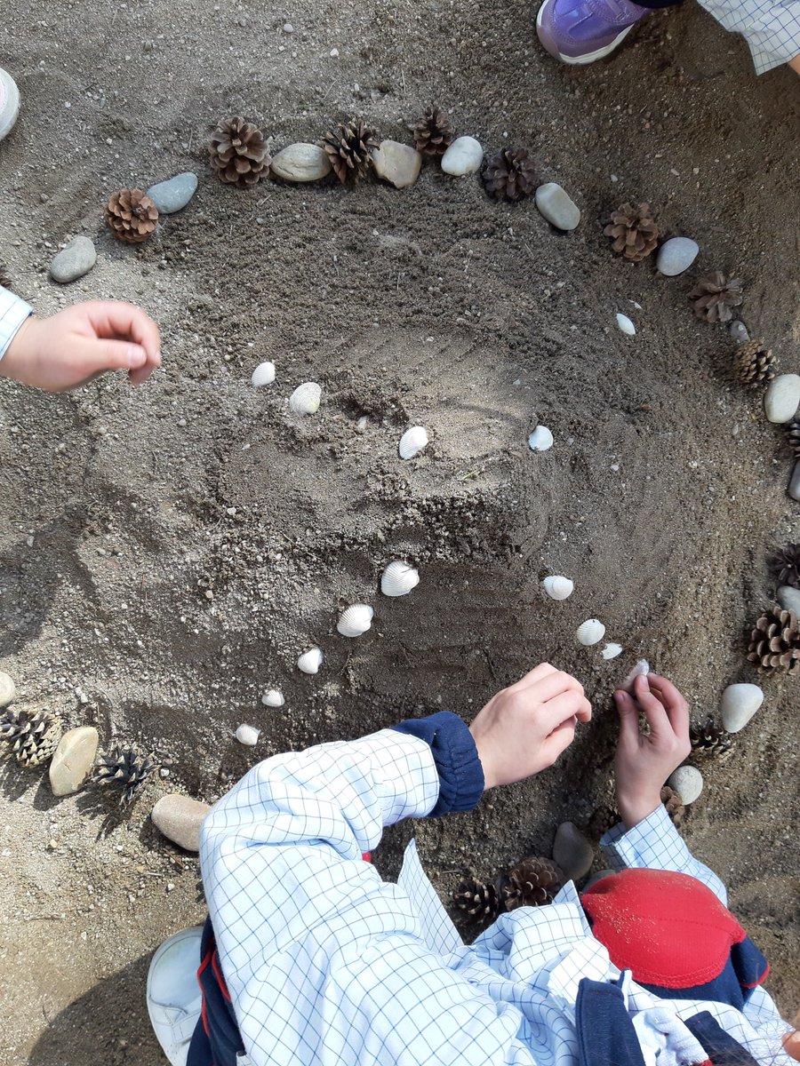 Aula_Futuro's tweet photo. Hoy os enseñamos una de nuestras últimas propuestas en las aulas de infantil: crear mandalas de forma cooperativa con nuestros materiales naturales. https://t.co/SRcSaCPUe1