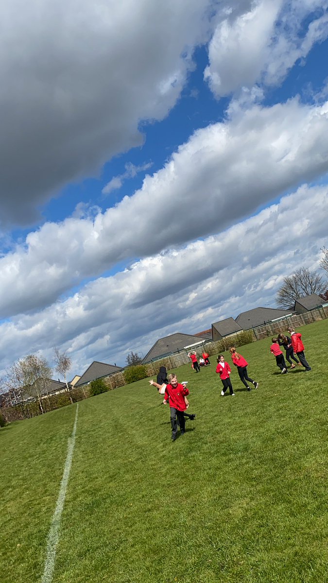 Lovely to get out onto the field for the first time this year to enjoy the last few minutes of Well Being Wednesday!