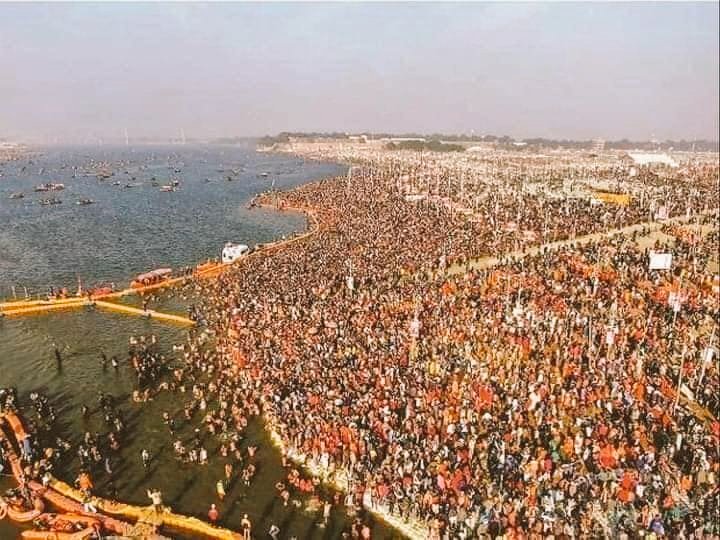 DrSWKorpeINC's tweet photo. CAN U IMAGINE THAT 30 LAKH PEOPLE HV COME TOGETHER FOR KUMBH WITHOUT FOLLOWING ANY COVID NORMS. GOI IS BLUFFING AS USUAL SAYING THEY ARE GOING TO TEST EVERYBODY. FACT CHECK SHOWS THAT UT KHAND TOOK ONE FULL YEAR TO COMPLETE 30 LAKH TESTS. HW ARE DEY GOING TO DO ? SUPERSPREADERS ? https://t.co/kprYrSGNmu
