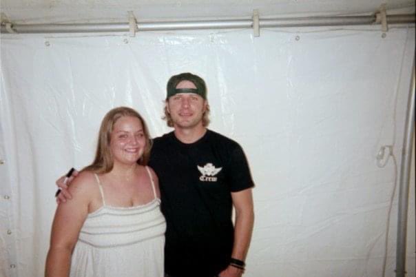 First Dierks show and my first meet & greet ever. August 25, 2006 at one of the campgrounds next to Bristol Motor Speedway before the Busch race. Photo taken with a disposable camera (great quality lol). #DierksFromTheVault https://t.co/73DRThdtXK